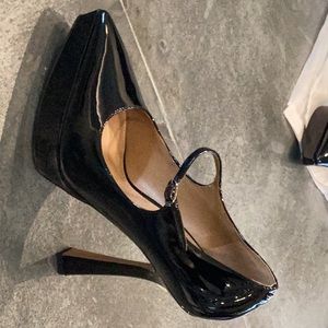 Sam Edelman Arie Mary Jane Pointed toe platform pump in black